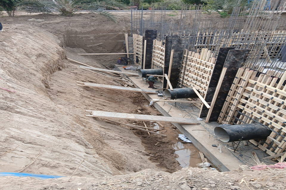  الأعمال التكميلية لماء بلد في صلاح الدين