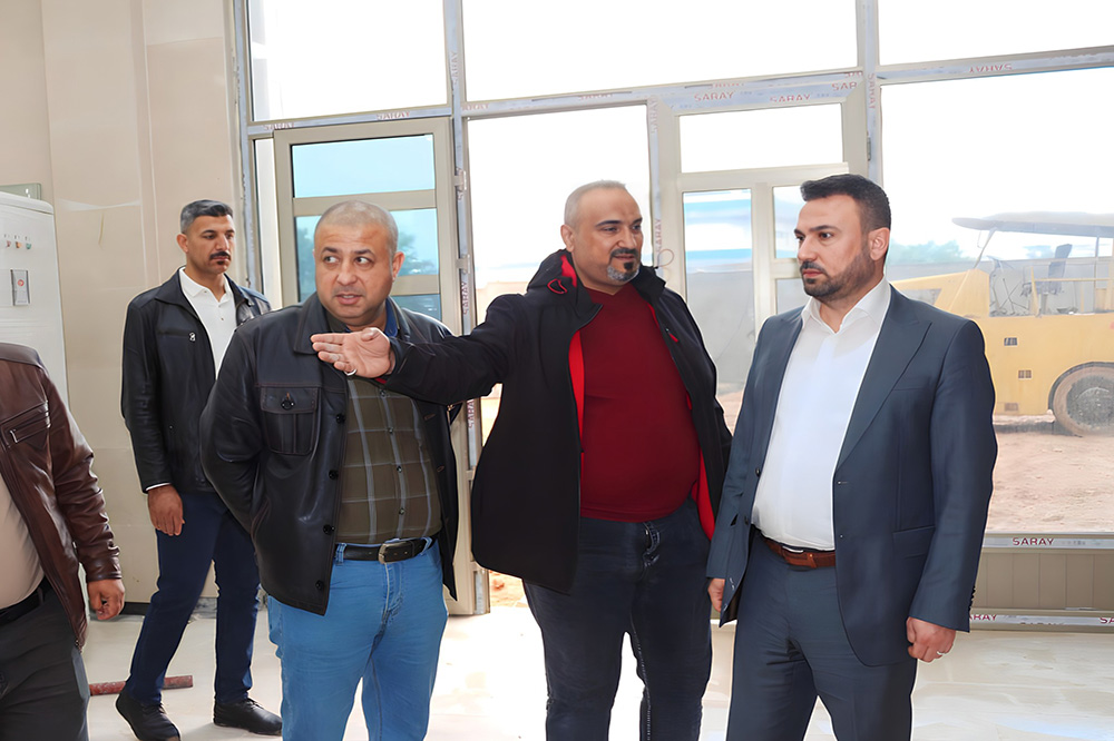 The Director General congratulates the Governor of Muthanna and visits the construction laboratory building project