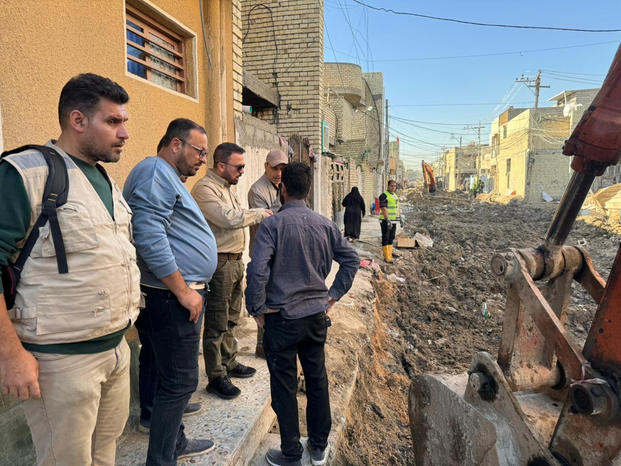 المدير العام يزور مشروع تطوير منطقة الشرطة الخامسة وشهداء السيدية في محافظة بغداد