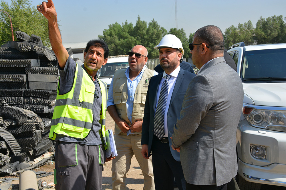 the cooling towers project in the Dora refinery in Baghdad Governorate