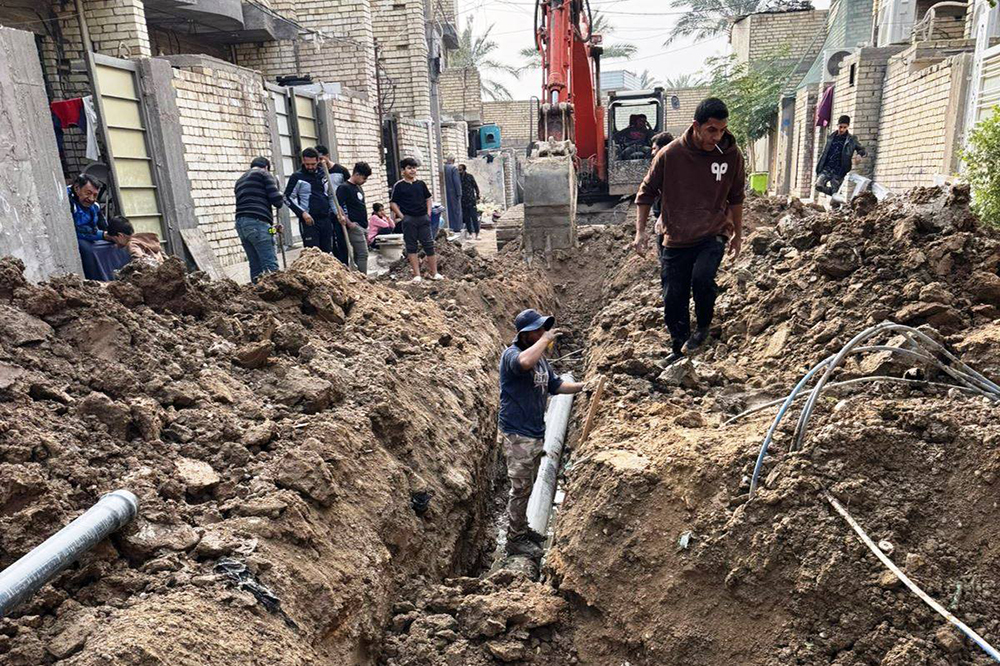 The project to rehabilitate Al-Dagh Street in the Sabaa Qusour area of ​​Baghdad