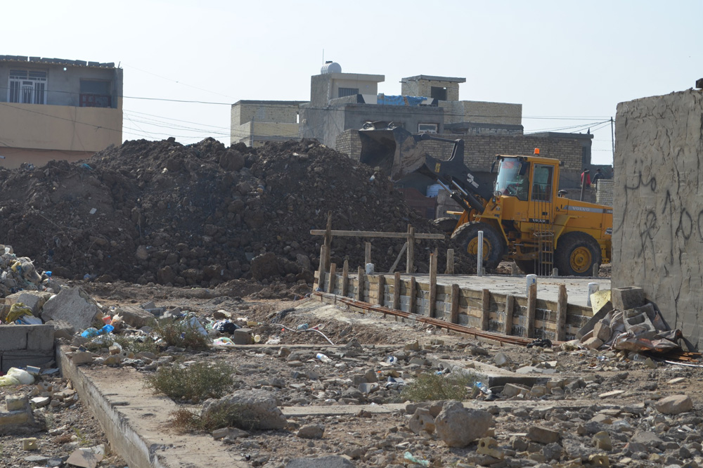 مشروع تأهيل محلة (833) في منطقة شهداء السيدية ضمن قاطع بلدية الرشيد بمحافظة بغداد