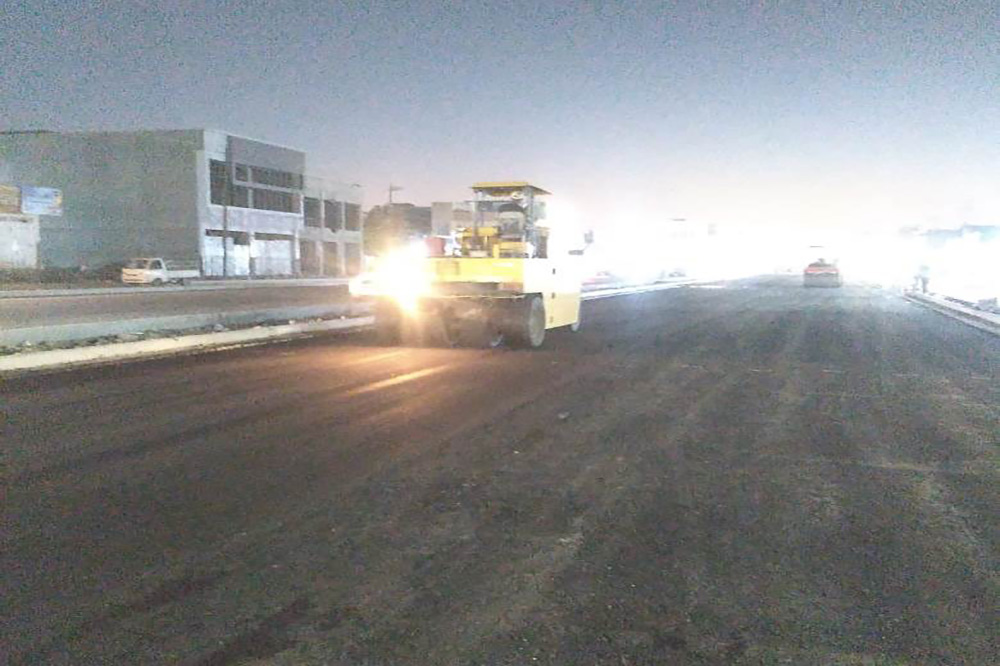 Development project of one of the main streets in Samarra district, Salah al-Din Governorate