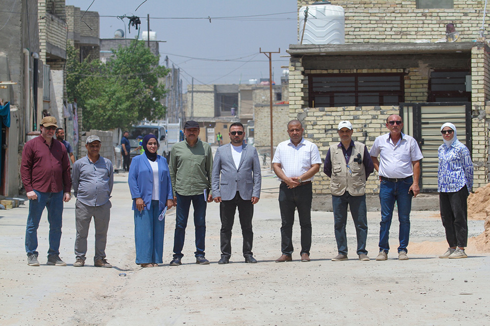 the Mahalla Development Project (833) in the Al-Saydiyah Shuhada area within the Al-Rasheed Municipality sector in the capital, Baghdad