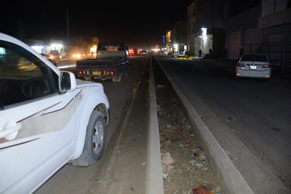 Implementation of one of the main streets in Samarra district, Salah al-Din Governorate