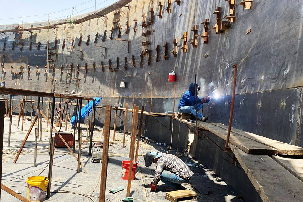 Fuel oil product tank implementation project at the Salah al-Din refinery in Baiji