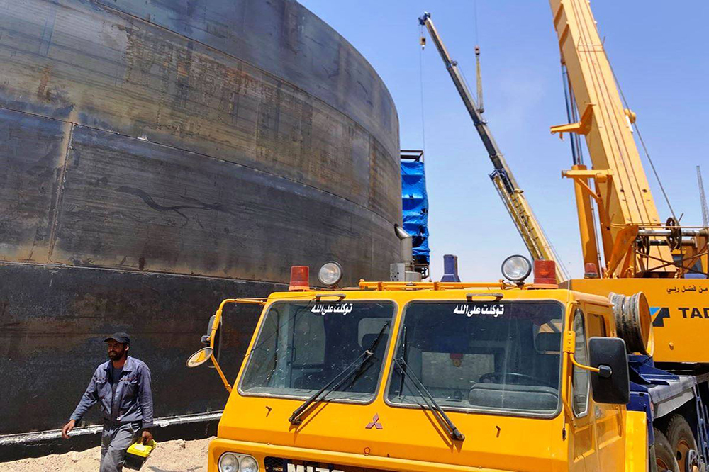 Fuel oil product tank implementation project at the Salah al-Din refinery in Baiji