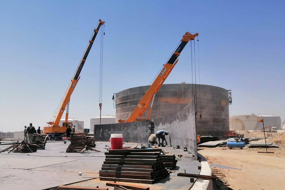 Fuel oil product tank implementation project at the Salah al-Din refinery in Baiji