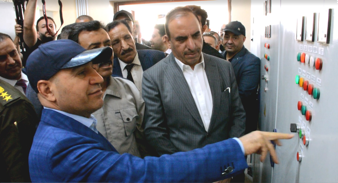 أفتتاح مشروع ماء الدجيل في محافظة صلاح الدين