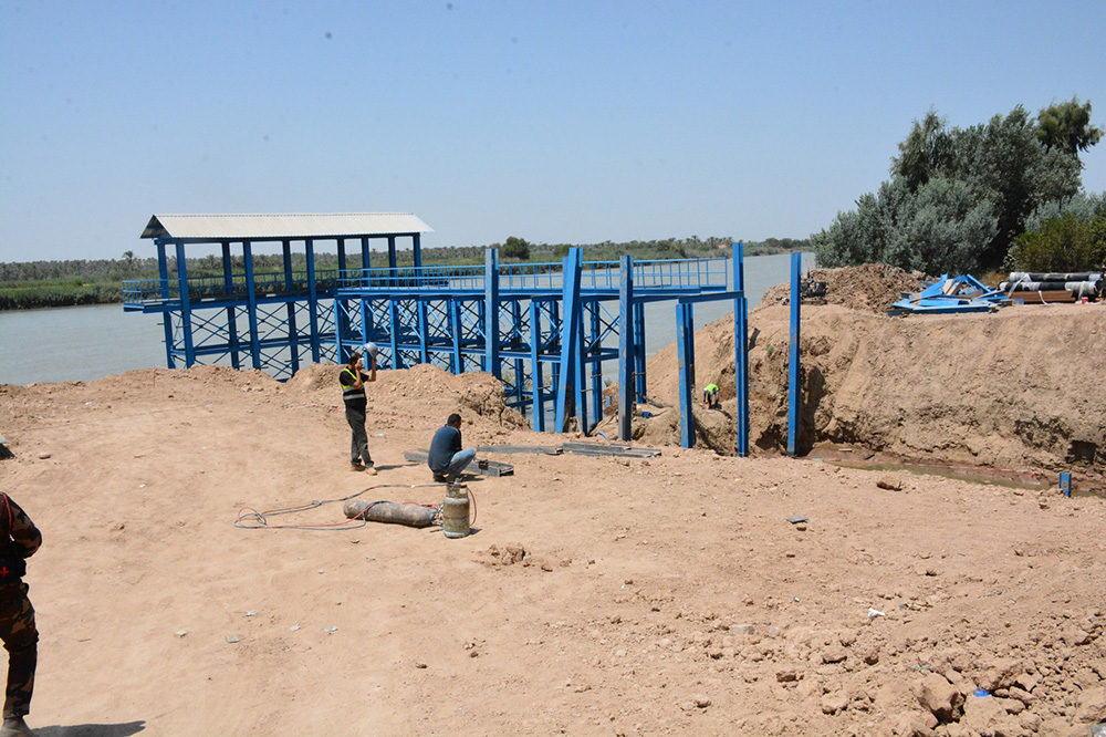 the Jdeidet Al-Shatt Water Project in Diyala Governorate