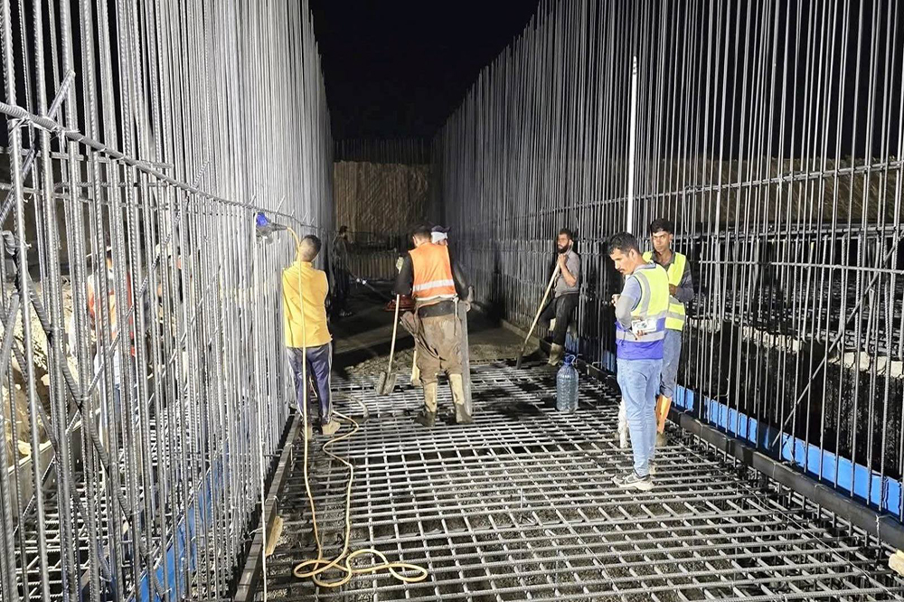 مشروع ماء حصيبة الشرقية المركزي في محافظة الأنبار