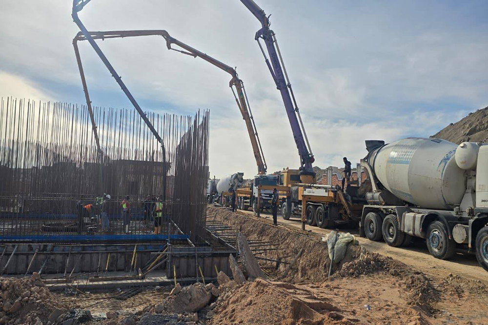 مشروع ماء حصيبة الشرقية المركزي في محافظة الأنبار 