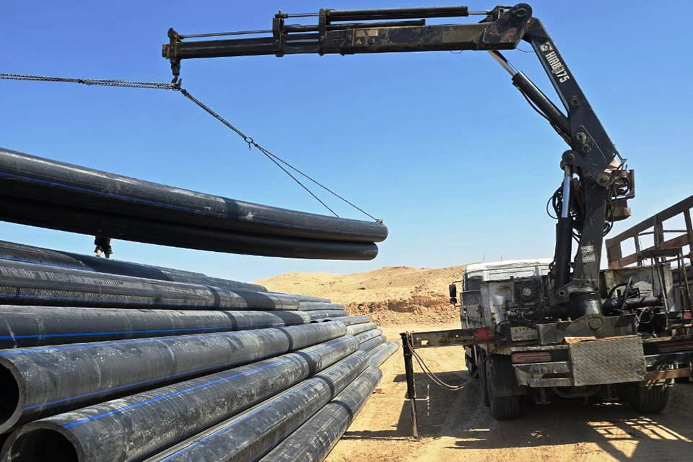 مشروع ماء حصيبة الشرقية المركزي في محافظة الأنبار