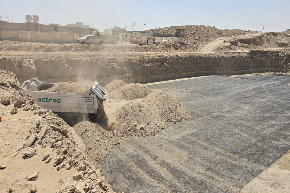 مشروع ماء حصيبة الشرقية المركزي في محافظة الأنبار
