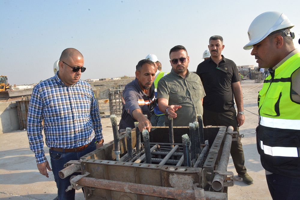 The Director General Concludes His Field Tour Of Four Governorates By visiting The Authority Building Project In The Oil Complex In Dhi Qar Governorate