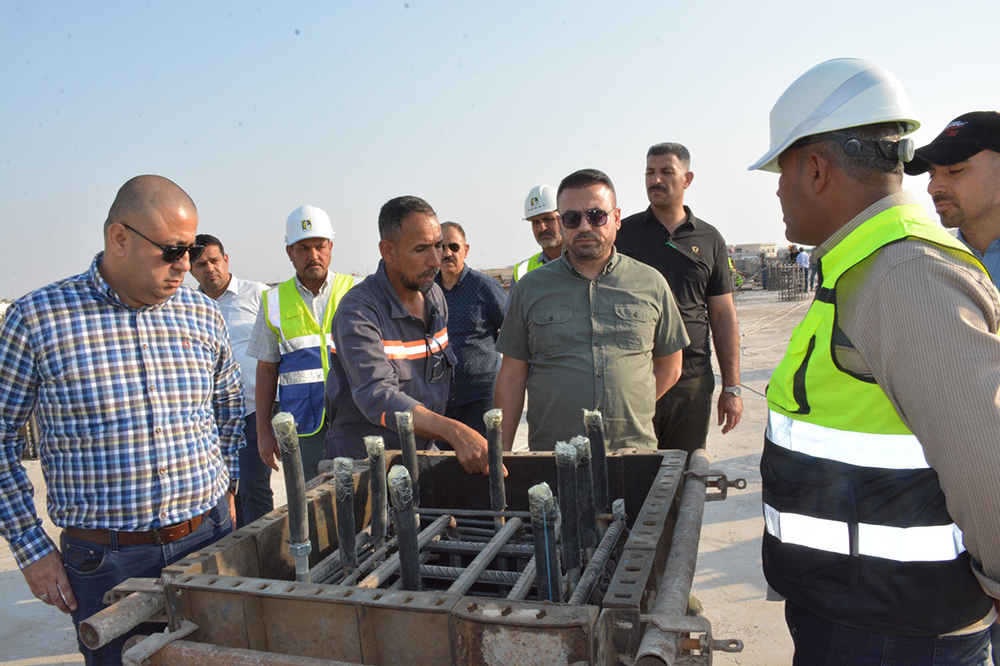 The Director General Concludes His Field Tour Of Four Governorates By visiting The Authority Building Project In The Oil Complex In Dhi Qar Governorate