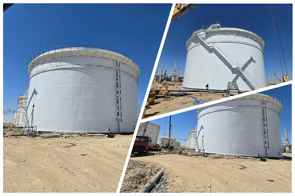 the two projects to build emergency and naphtha tanks in the Siniya refinery and Salah al-Din refinery