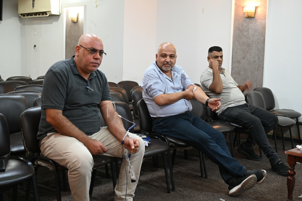  Al-Fao General Engineering Company—an entity under the Ministry of Construction, Housing, Municipalities, and Public Works—organized a blood donation drive. The event was coordinated by the company’s Media, Public Relations, Citizen Affairs, and Women's Affairs divisions, in collaboration with the Ministry’s Health Center and the National Blood Transfusion Center.
