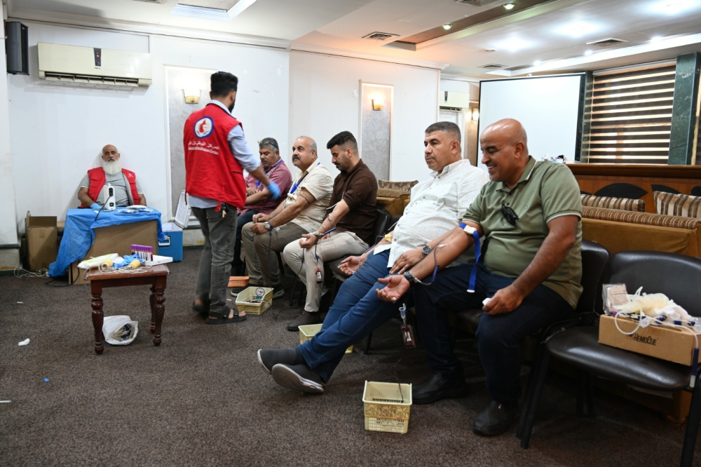 شركة الفاو الهندسية العامة تنظم حملة إنسانية للتبرع بالدم