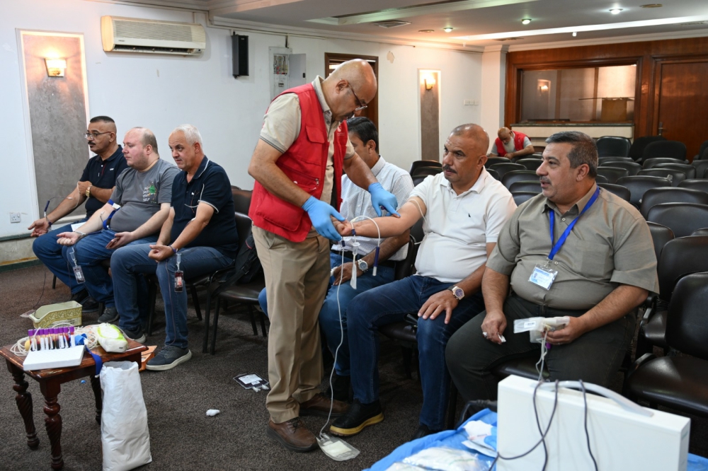 شركة الفاو الهندسية العامة تنظم حملة إنسانية للتبرع بالدم