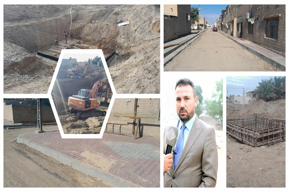 Rehabilitation of the main and service streets for employees in the Doura Refinery