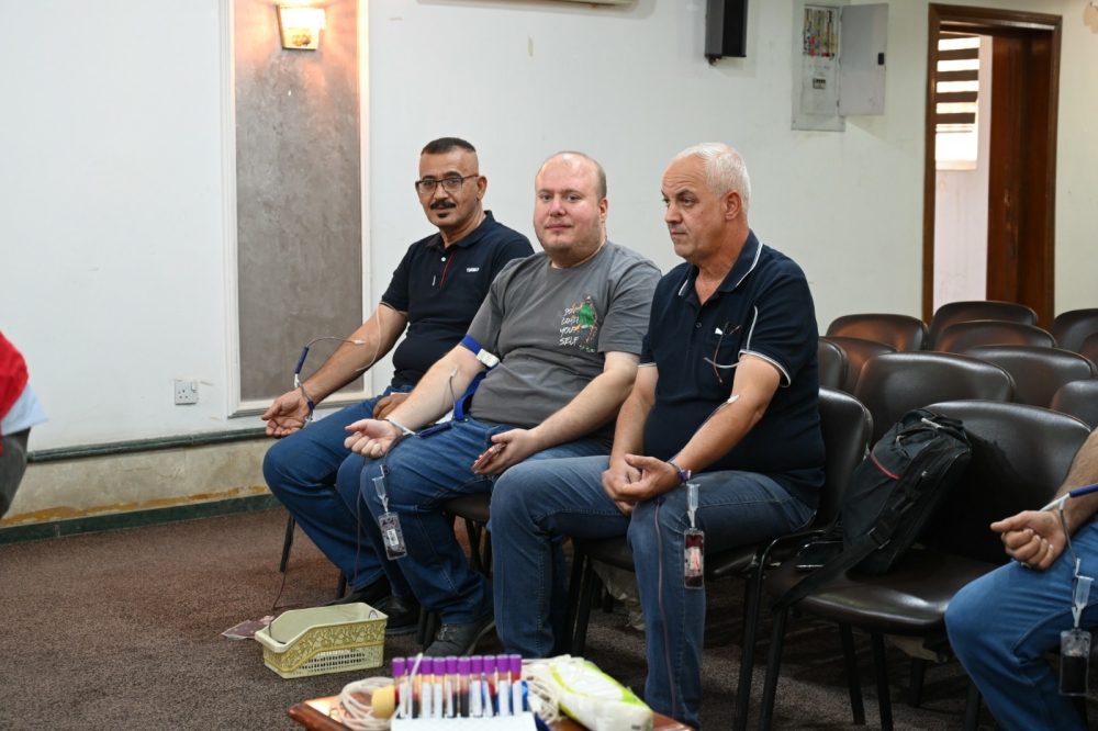 شركة الفاو الهندسية العامة تنظم حملة إنسانية للتبرع بالدم