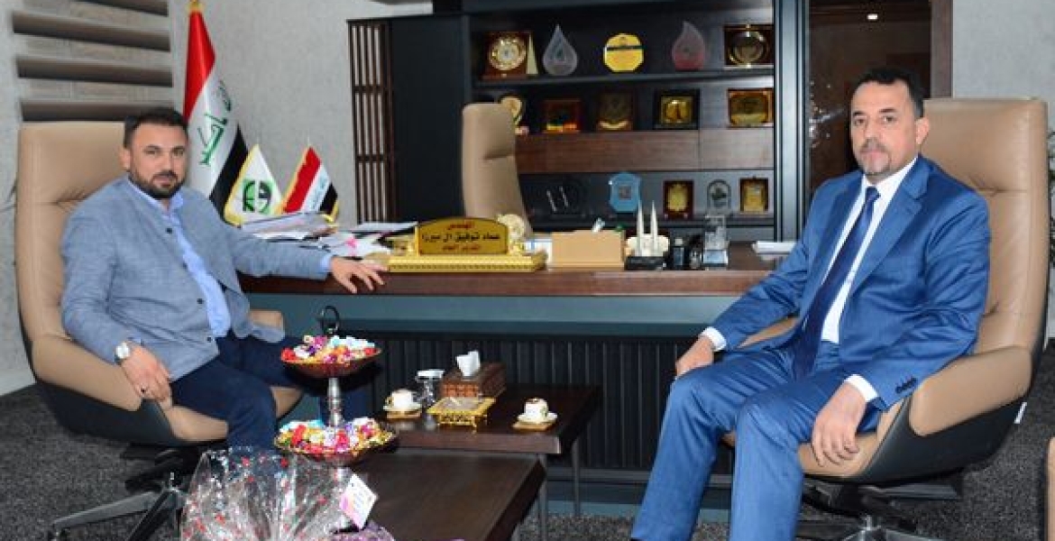 Mr. Director General of Al-Fao General Engineering Company receives Representative Burhan Al-Mamouri and confirms the company’s commitment to the contractual timing for completion