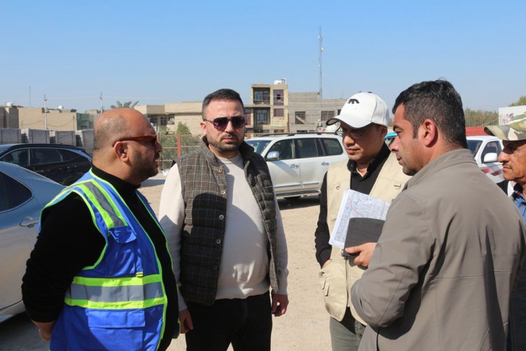 the project to develop areas (833 and 869) in the Fifth Police District within the Al-Rasheed municipality sector in Baghdad Governorate