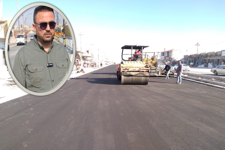 the project to develop one of the main streets in Samarra District in Salah al-Din Governorate