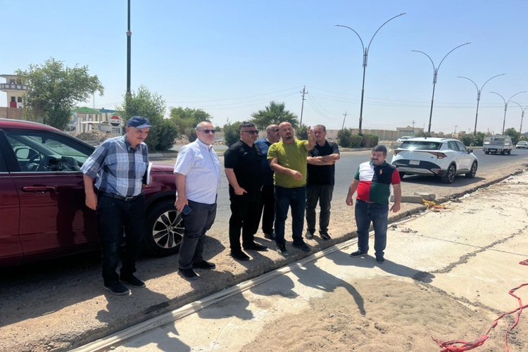 مشروع تطوير مقتربات مجسر الدلة في محافظة صلاح الدين