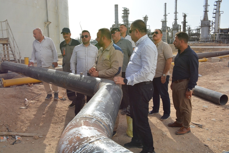 Project to implement an emergency tank with a capacity of (10,000) cubic meters at the steadfastness refineries in Baiji