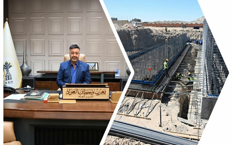 مشروع ماء حصيبة الشرقية في الانبار 