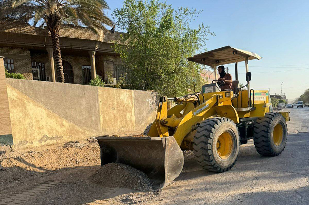 مشروع تطوير وتأهيل بعض الشوارع والأزقة في منطقة الشعب ببغداد