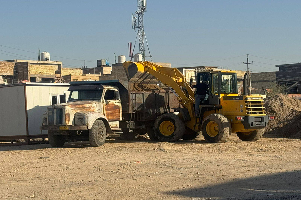مشروع تطوير وتأهيل بعض الشوارع والأزقة في منطقة الشعب ببغداد