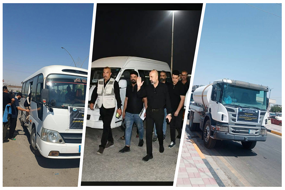 Arbaeen pilgrims' movement on the Qantara al-Salam axis 2026