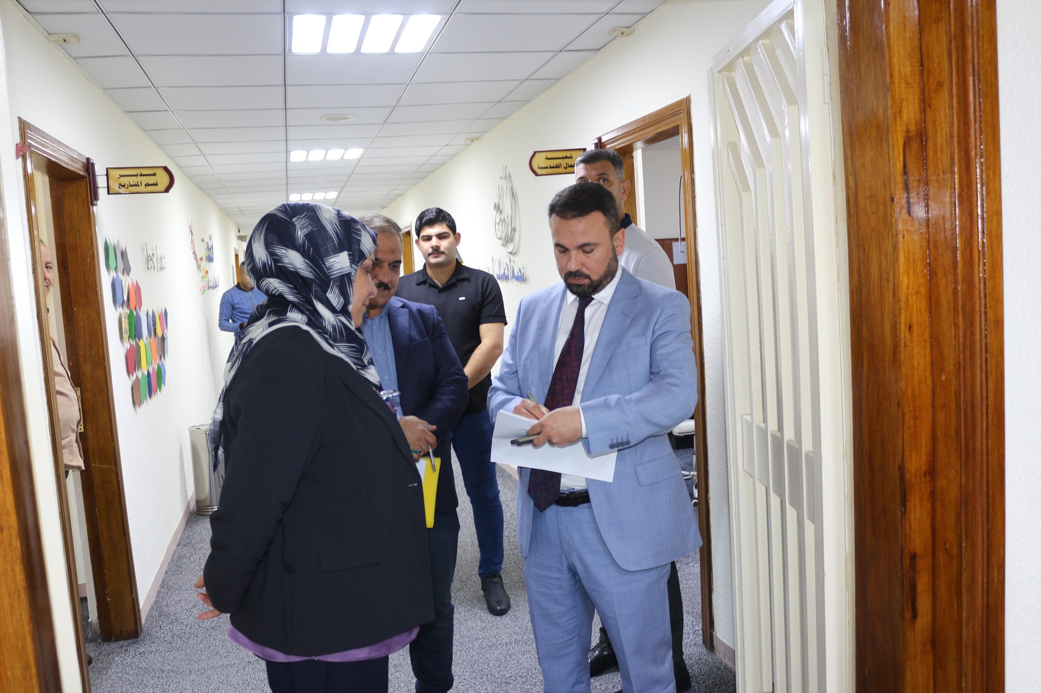 Engineer Imad Tawfiq Al Mirza’s Tour This Morning To The Departments And Sections Of The Company’s Headquarters