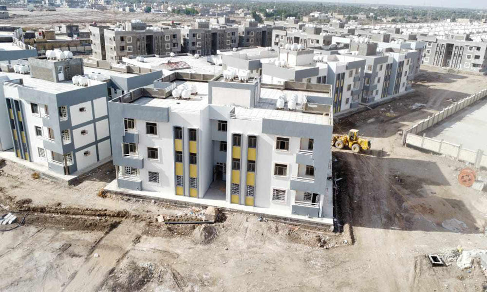 A project to implement low-cost housing units in Babil Governorate