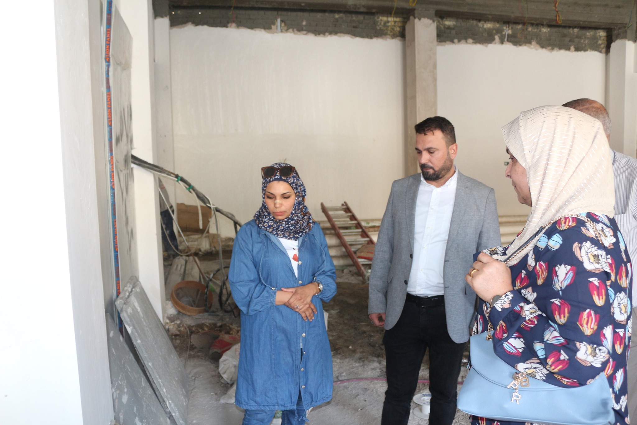Mr. Director General explains that the current work is the completion of all parts of the cultural center building project in Al-Kadhimiya, Baghdad Governorate