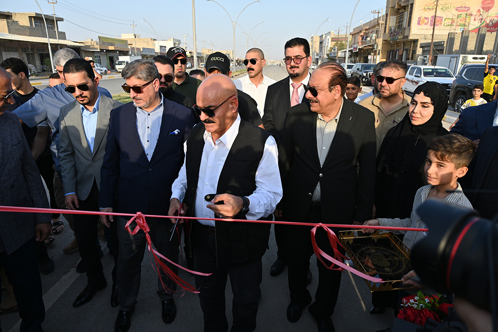 A project to develop one of the main streets in Samarra District, Salah al-Din Governorate