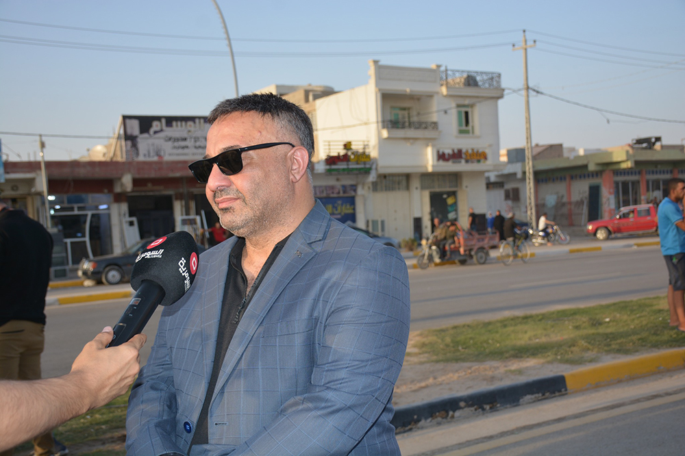 A project to develop one of the main streets in Samarra District, Salah al-Din Governorate