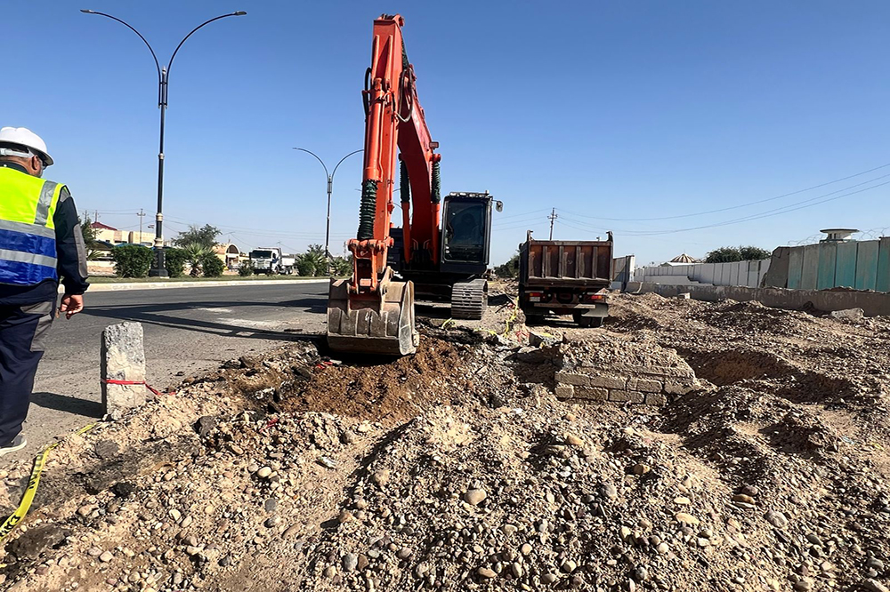 مشروع تطوير مقتربات مجسر الدلة في محافظة صلاح الدين