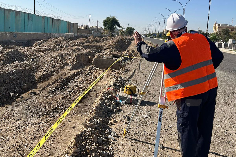 مشروع تطوير مقتربات مجسر الدلة في محافظة صلاح الدين