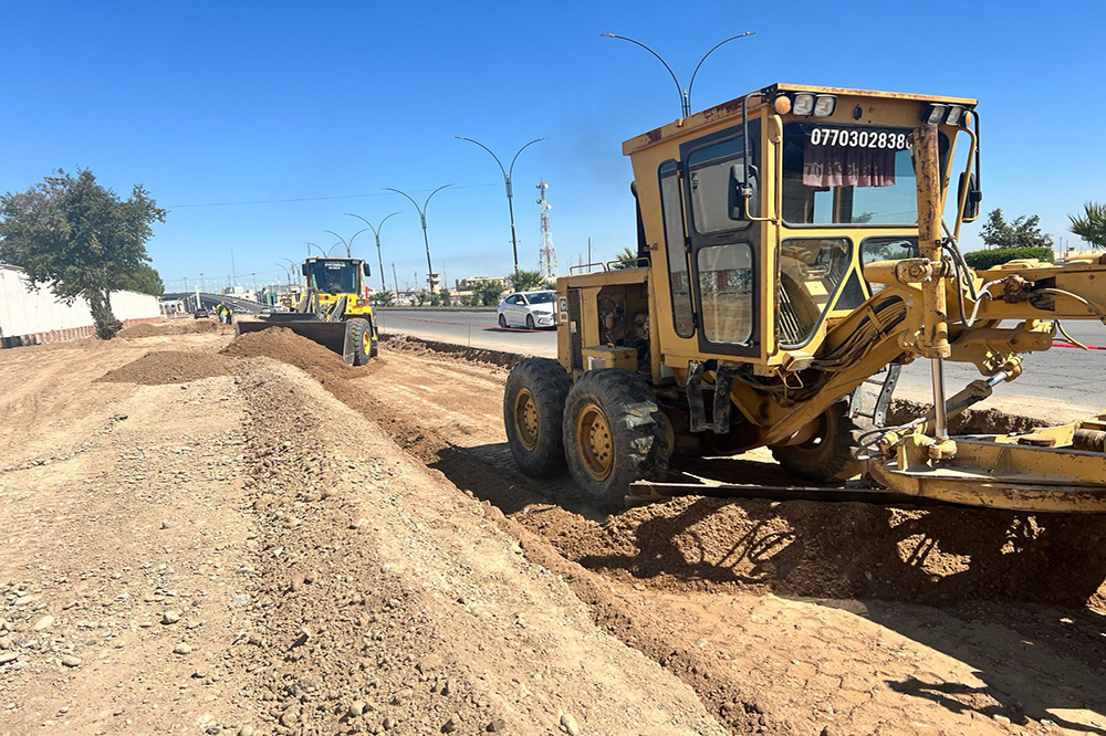 مشروع تطوير مقتربات مجسر الدلة في محافظة صلاح الدين