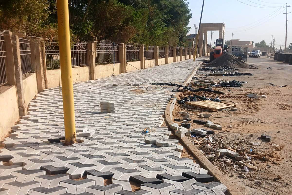 مشروع تطوير مقتربات مجسر الدلة في محافظة صلاح الدين 