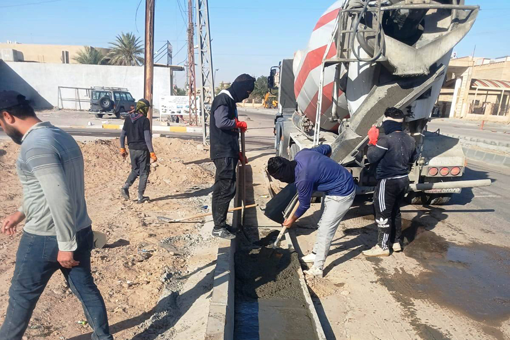 مشروع تطوير مقتربات مجسر الدلة في محافظة صلاح الدين 