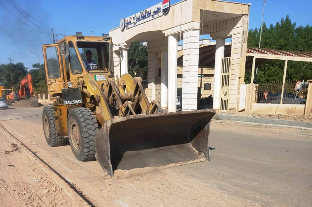 مشروع تطوير مقتربات مجسر الدلة في محافظة صلاح الدين 