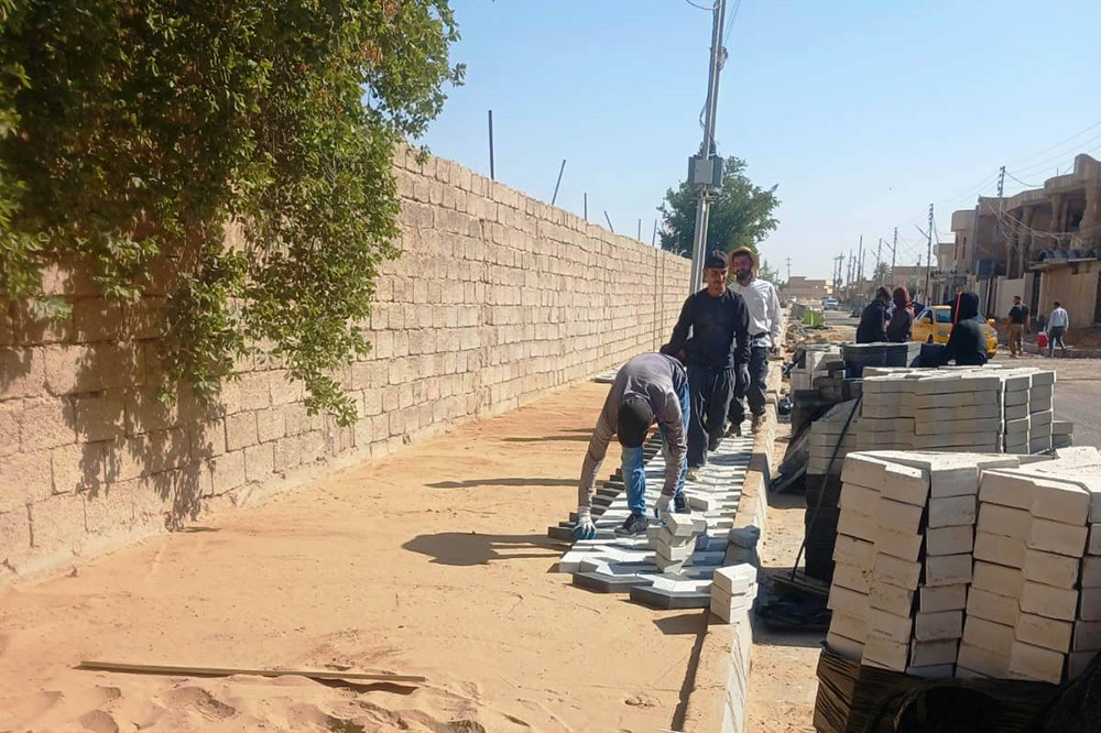 مشروع تطوير مقتربات مجسر الدلة في محافظة صلاح الدين 