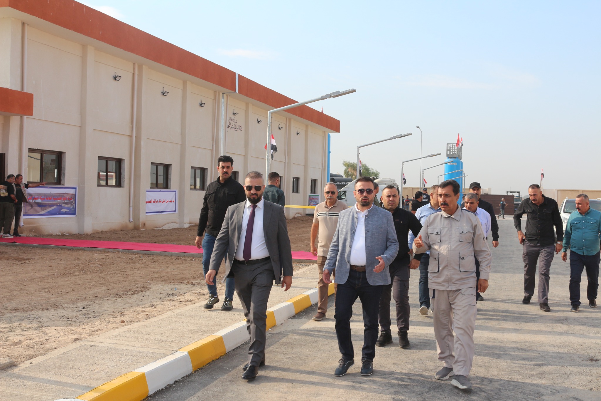 Mr. Benkin Rekani, inaugurates the Al-Dujail Water Project in Salah al-Din Governorate