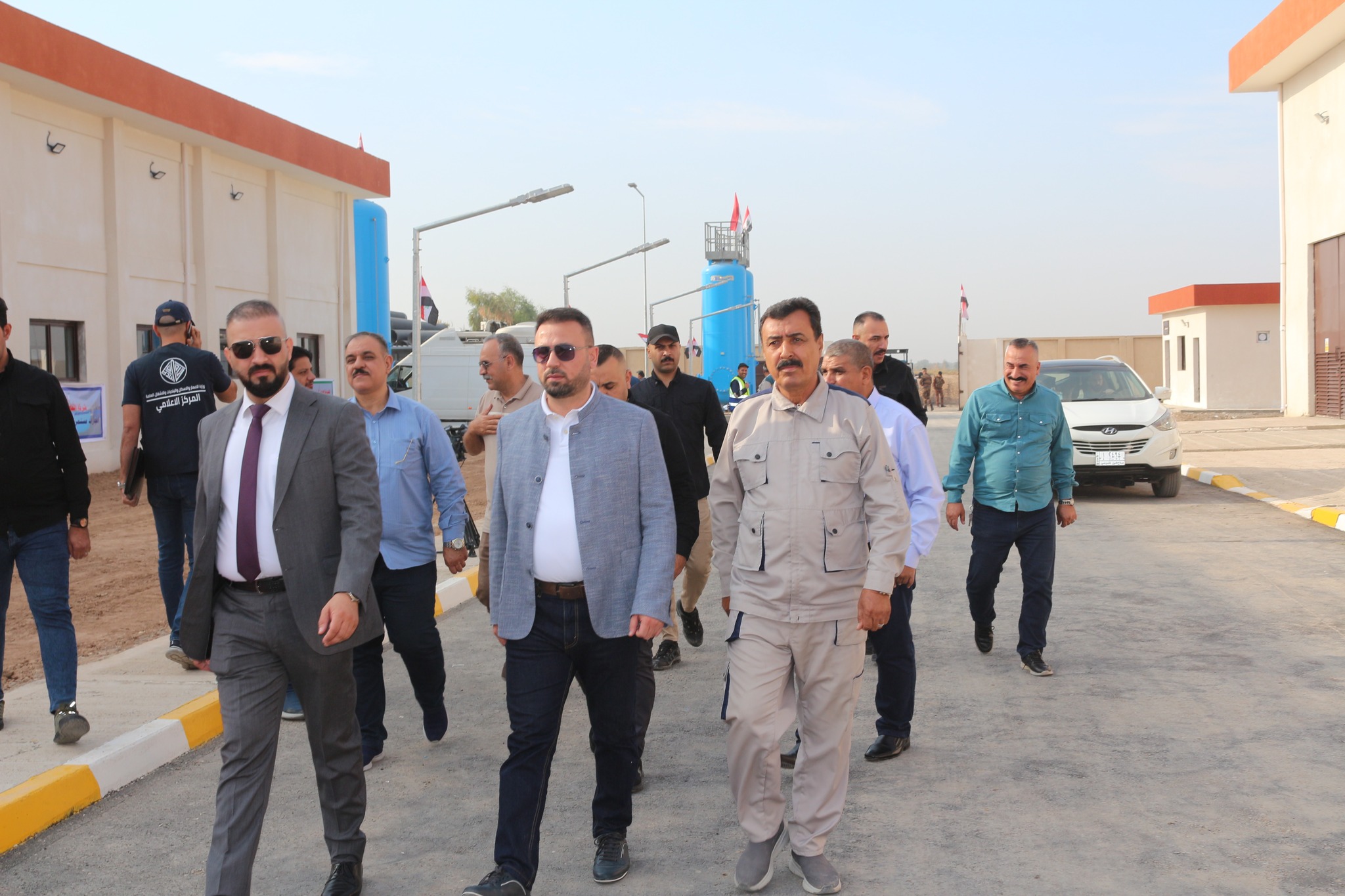 Mr. Benkin Rekani, inaugurates the Al-Dujail Water Project in Salah al-Din Governorate