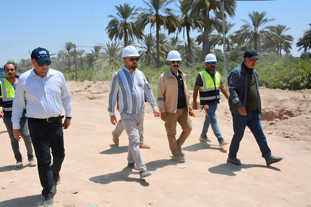 Engineer Al Mirza Visits The Jdeidet Al-Shatt Water Project In Diyala Governorate